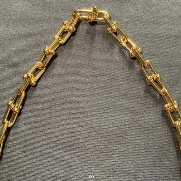 Auth Louis Vuitton Lock & Key w/unbranded 925 Pure Silver Gold plated Necklace - Picture 12 of 16